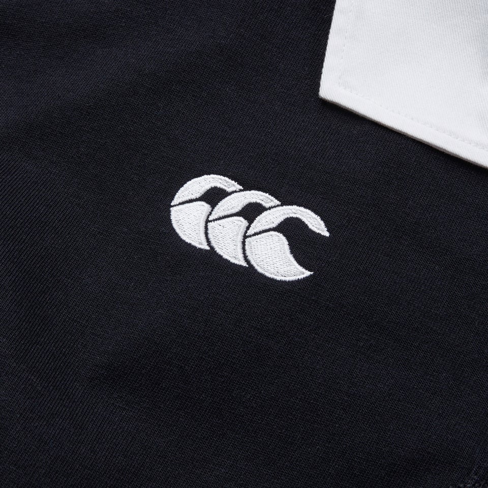 MENS SOLID DYE RUGBY BLACK