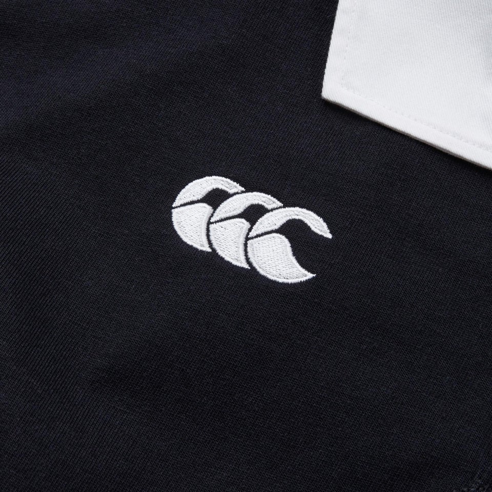 MENS SOLID DYE RUGBY BLACK
