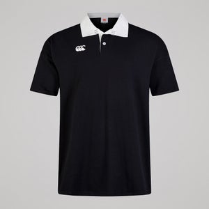 MENS SOLID DYE RUGBY BLACK