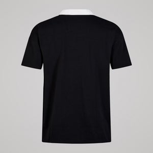 MENS SOLID DYE RUGBY BLACK