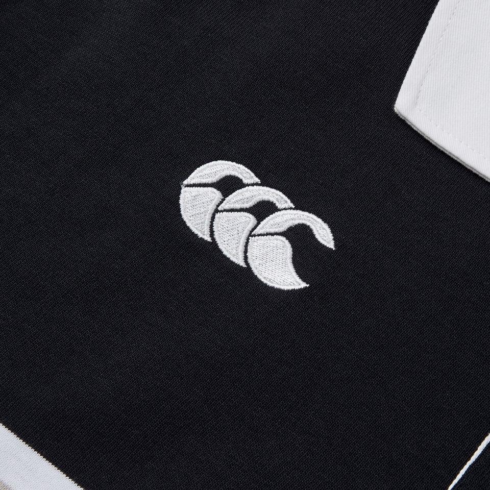 MENS YARN DYE RUGBY BLACK