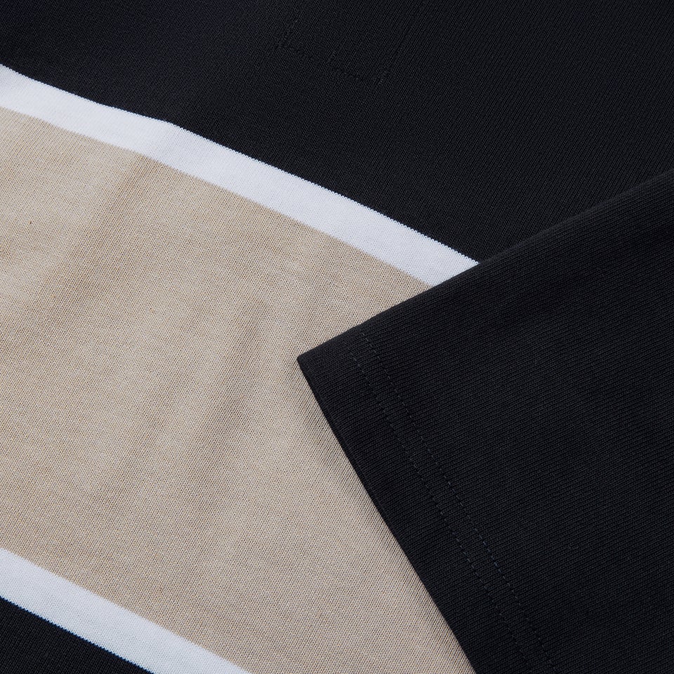 MENS YARN DYE RUGBY BLACK