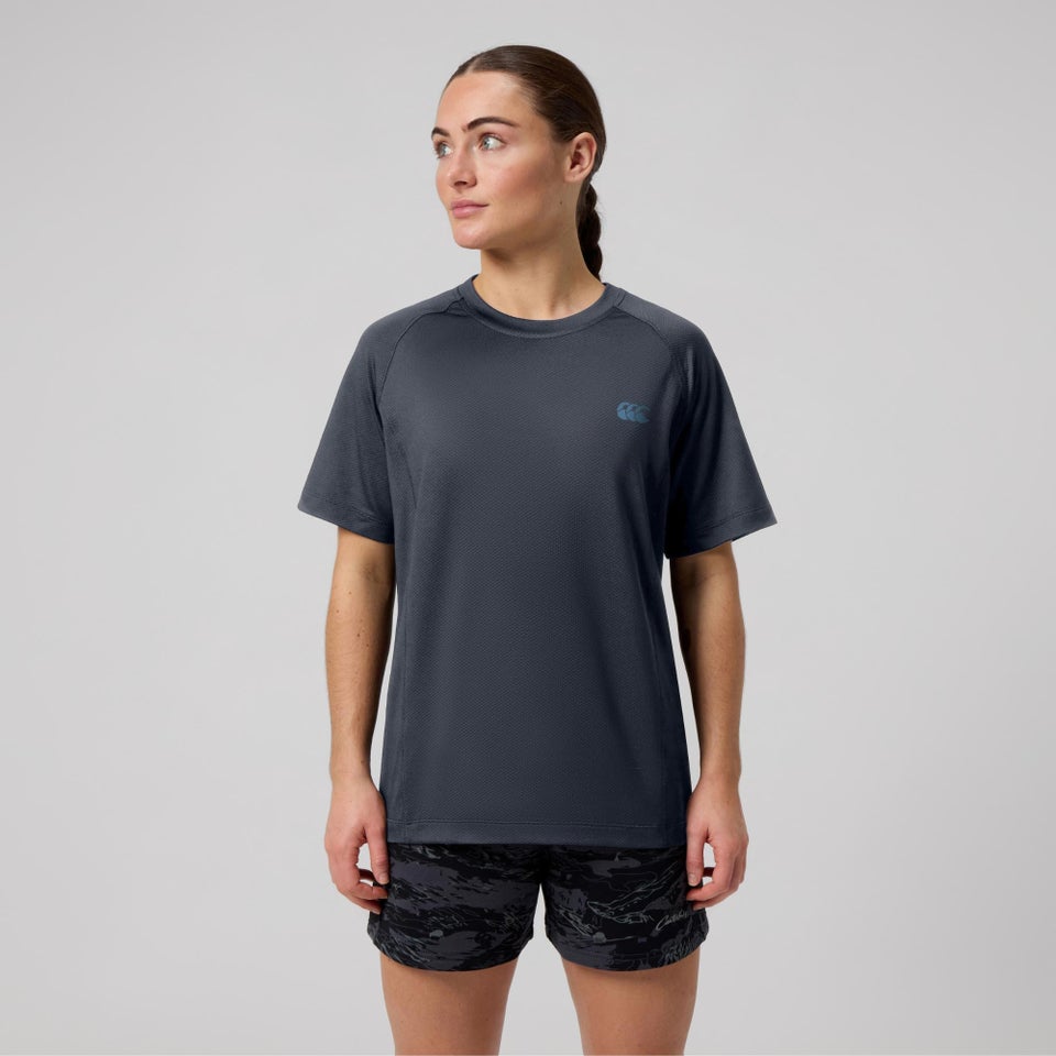 WOMENS TEMPO+ TRAINING T-SHIRT INDIA INK