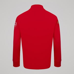CANTERBURY MNDF QTR ZIP MIDLAYER AM MNDF FLAG RED