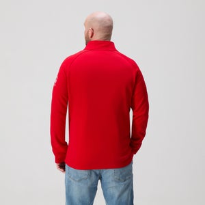 CANTERBURY MNDF QTR ZIP MIDLAYER AM MNDF FLAG RED