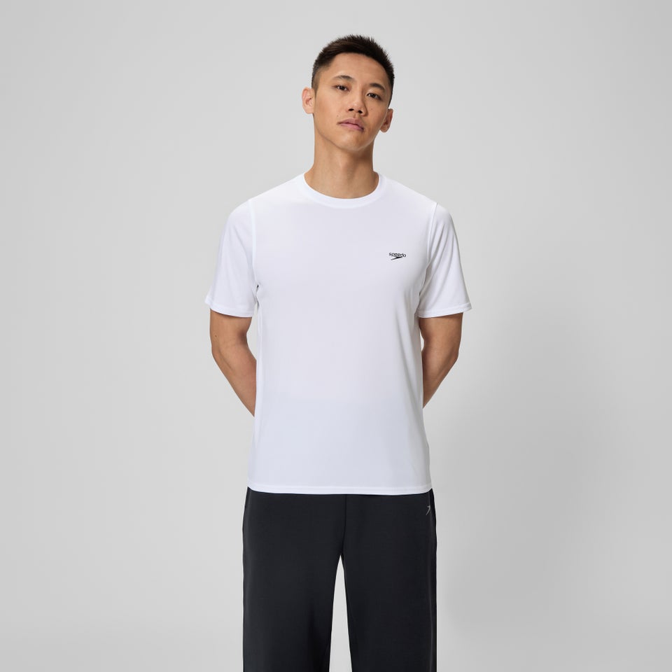 Basic Short Sleeve Swim T-shirt White