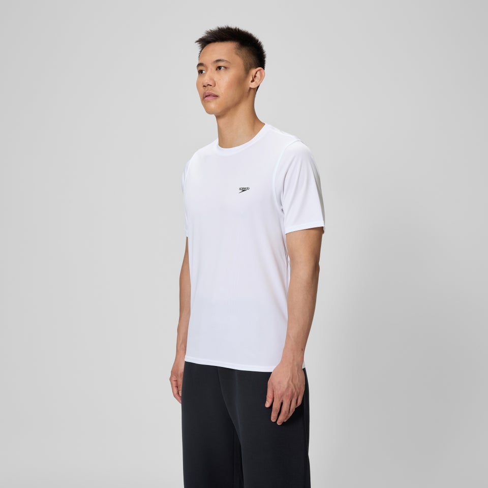 Basic Short Sleeve Swim T-shirt White