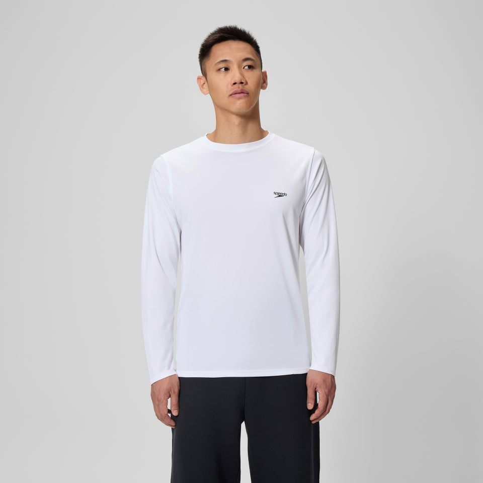 Basic Long Sleeve Swim T-shirt White