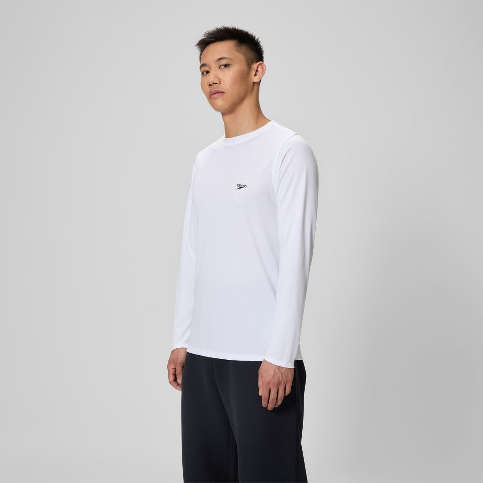 Basic Long Sleeve Swim T-shirt White