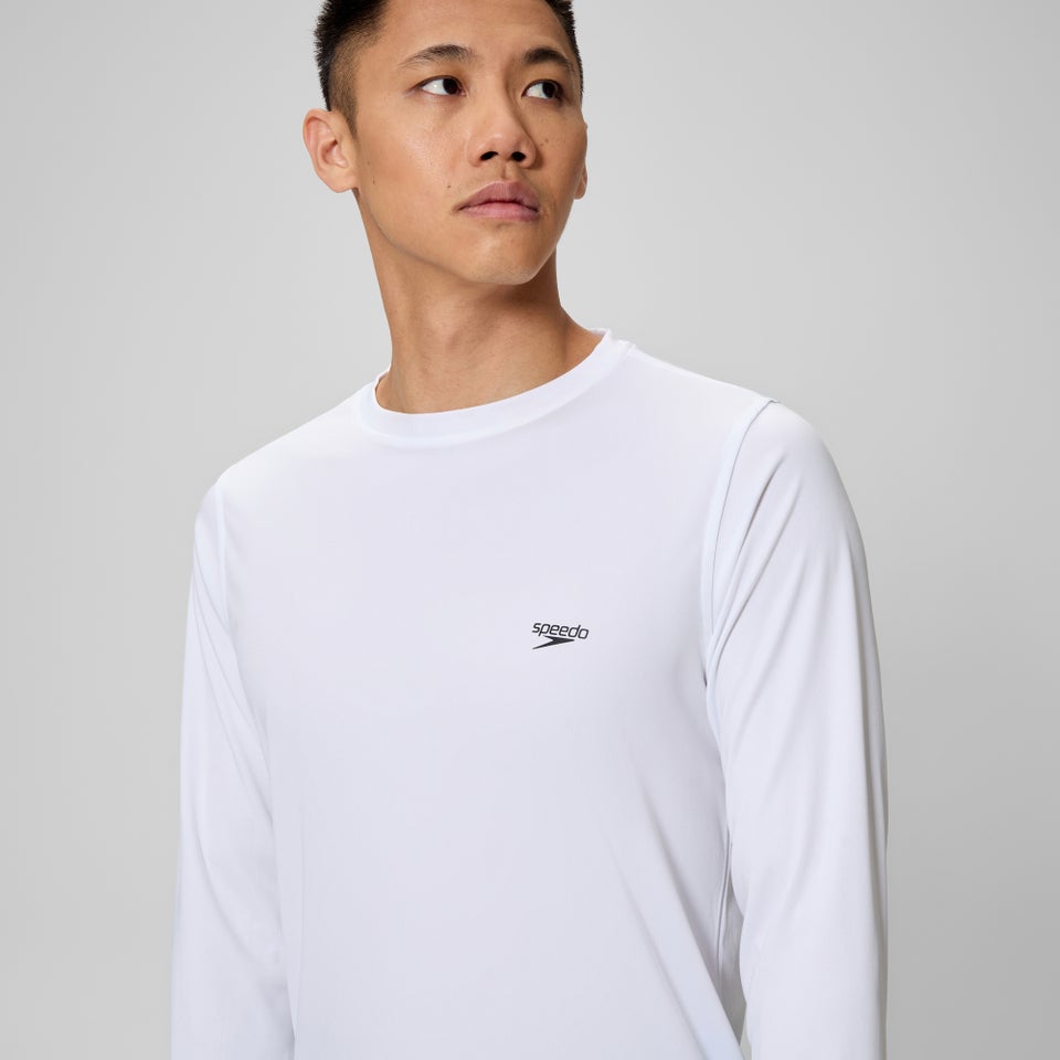 Basic Long Sleeve Swim T-shirt White