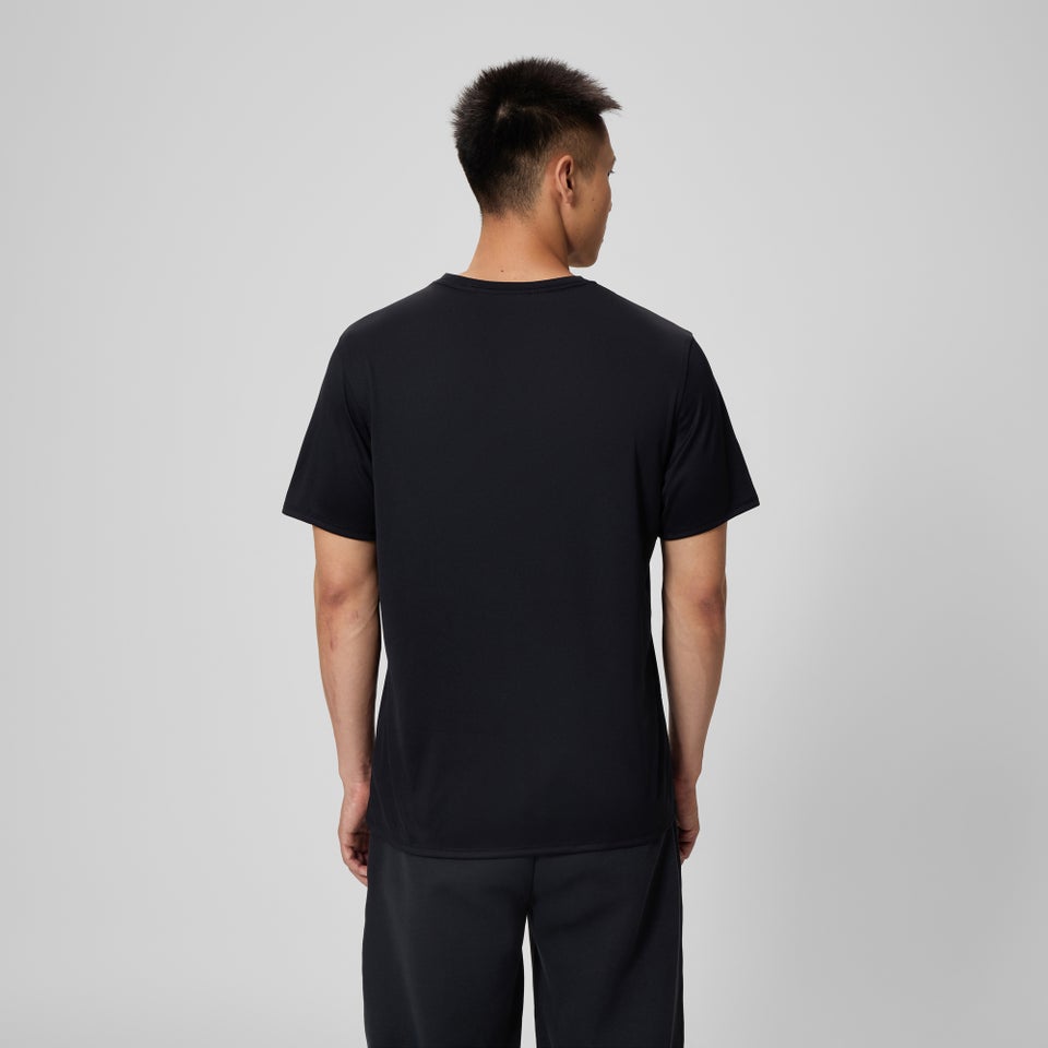 Basic Short Sleeve Swim T-shirt Black