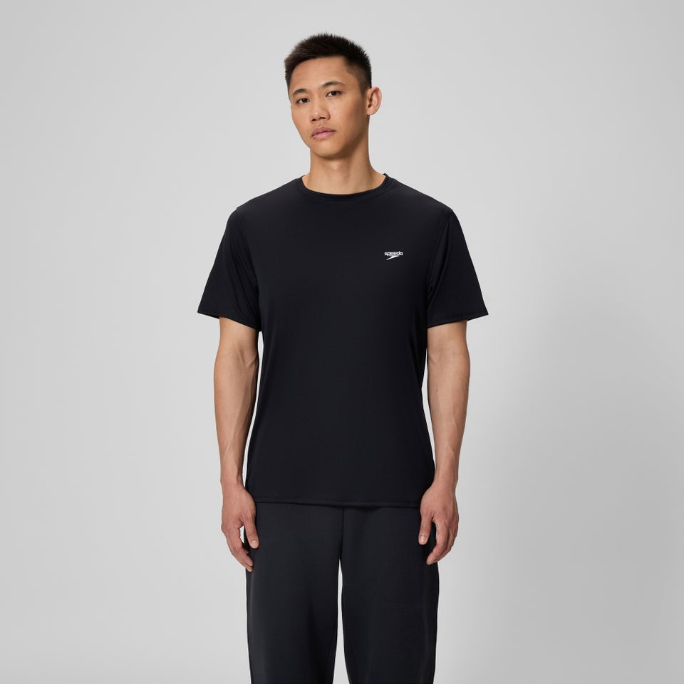 Basic Short Sleeve Swim T-shirt Black
