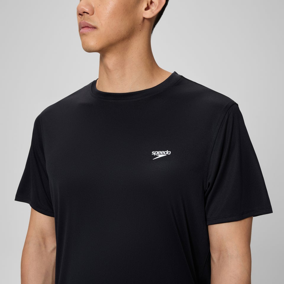 Basic Short Sleeve Swim T-shirt Black