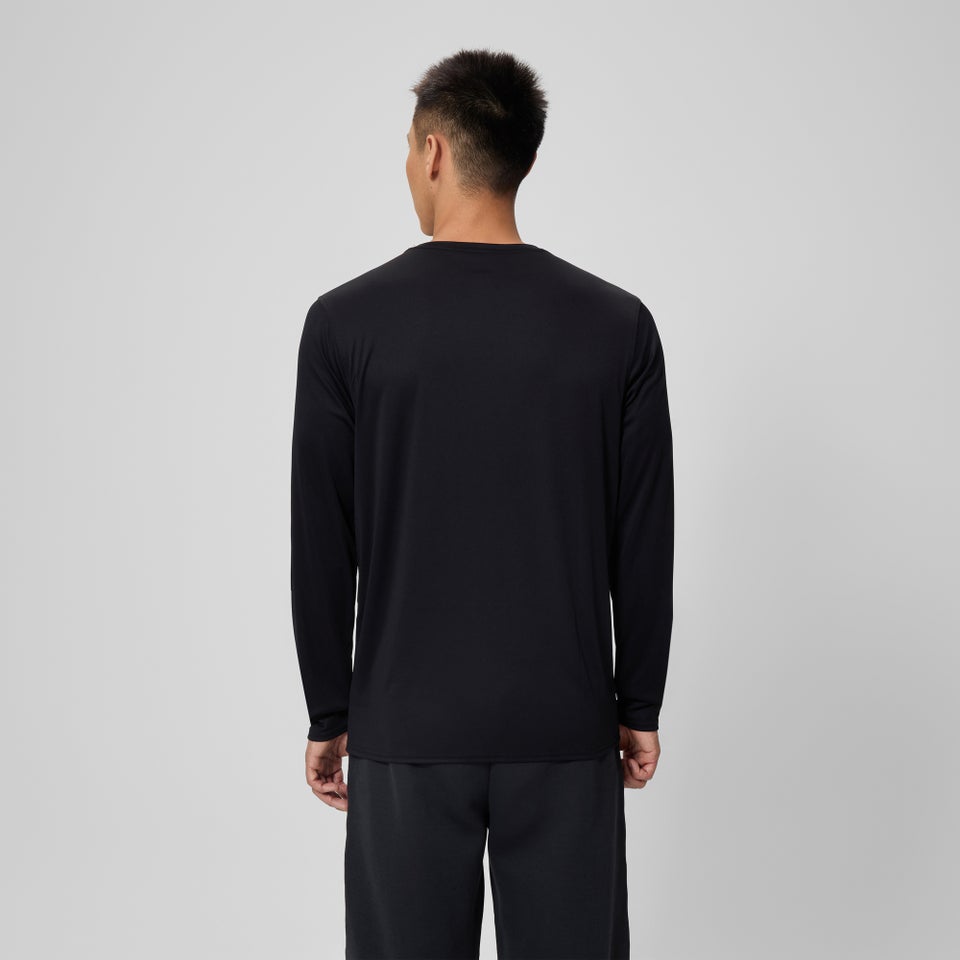 Basic Long Sleeve Swim T-shirt Black