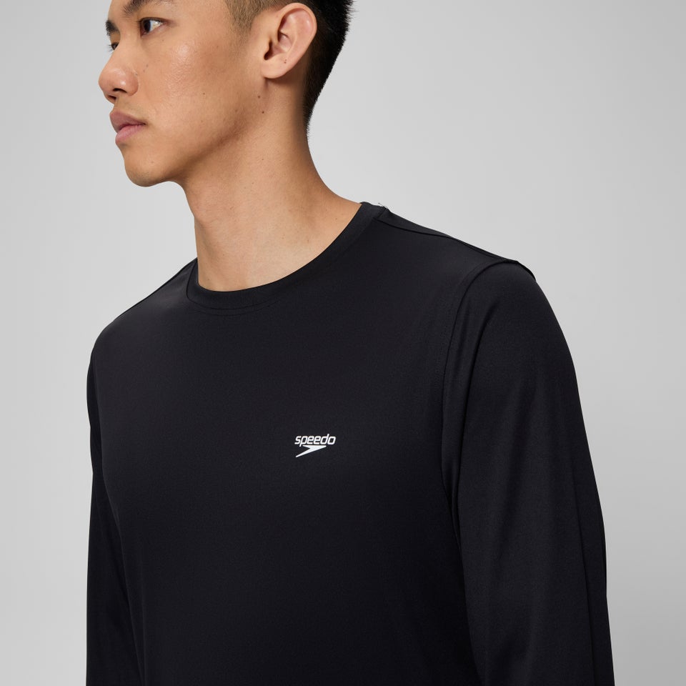 Basic Long Sleeve Swim T-shirt Black