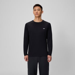 Basic Long Sleeve Swim T-shirt Black