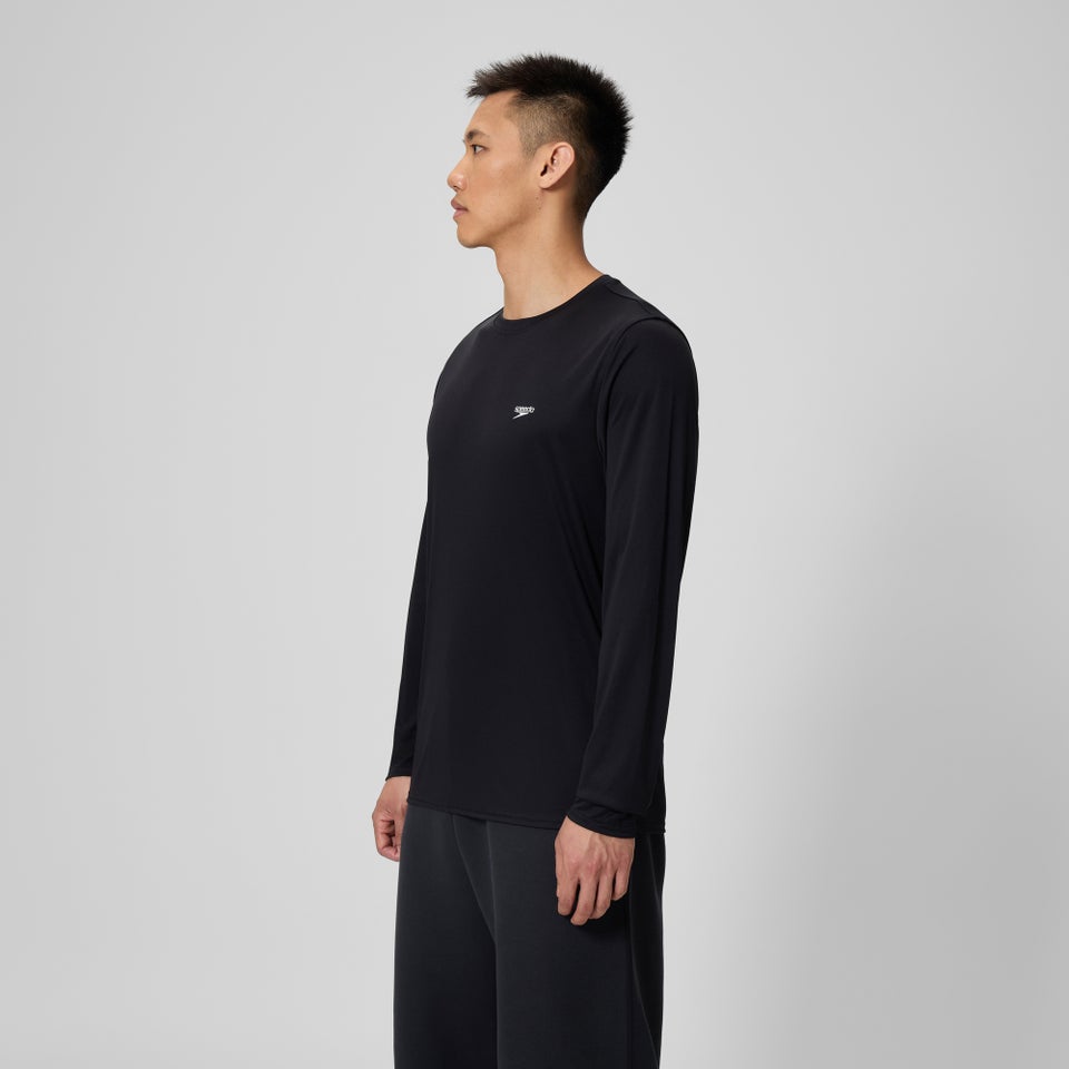 Basic Long Sleeve Swim T-shirt Black