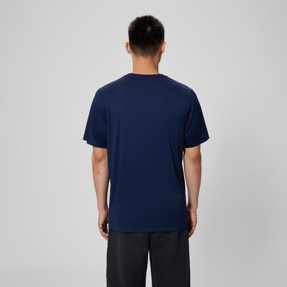 Basic Short Sleeve Swim T-shirt Navy