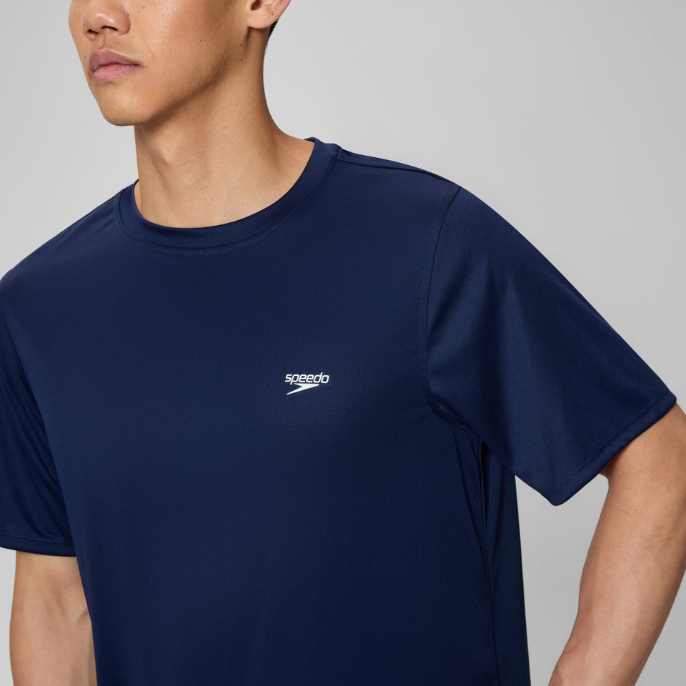 Basic Short Sleeve Swim T-shirt Navy