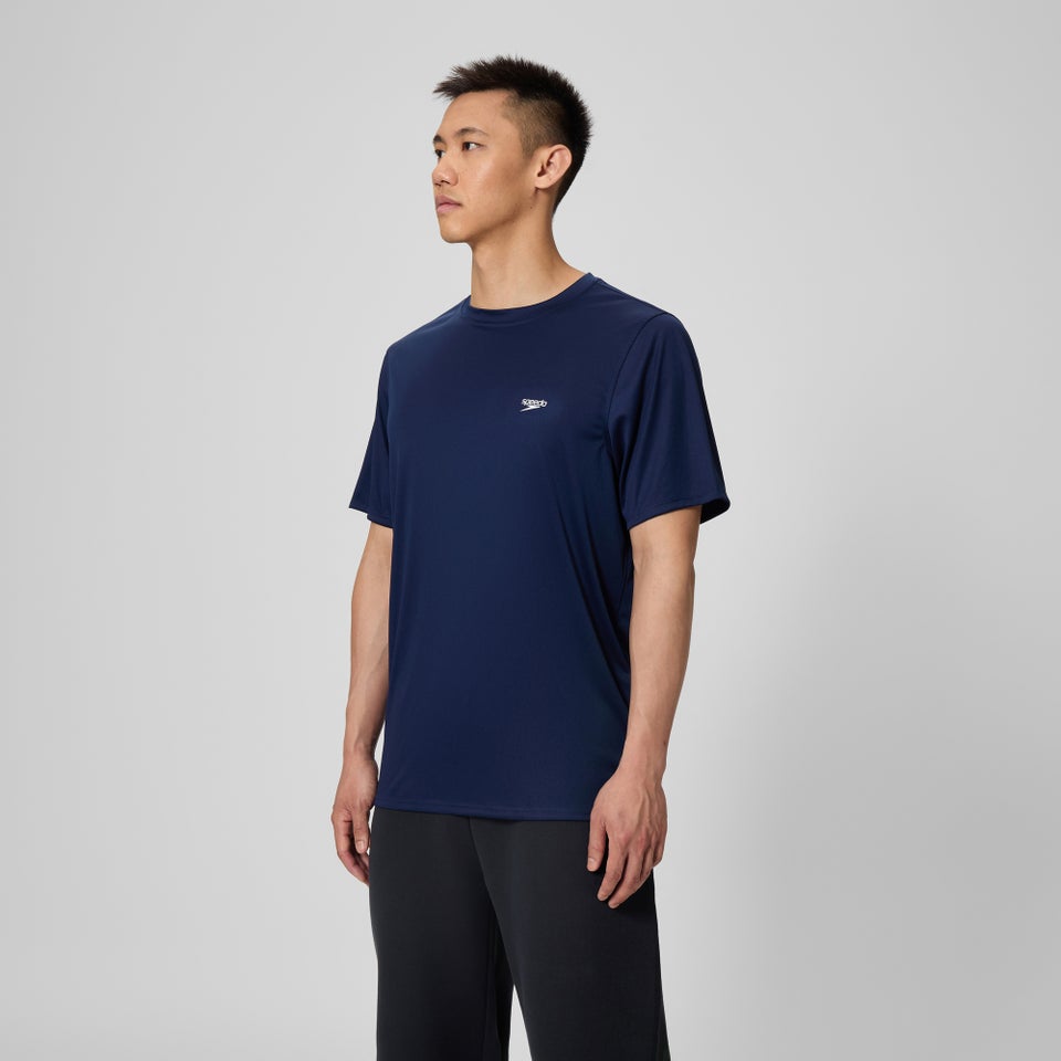 Basic Short Sleeve Swim T-shirt Navy