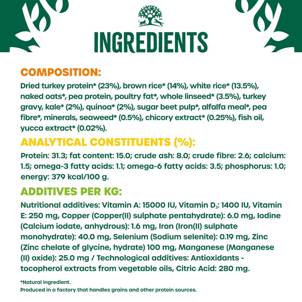 Puppy/Junior Turkey with Kale & Quinoa Dry Dog Superfoods