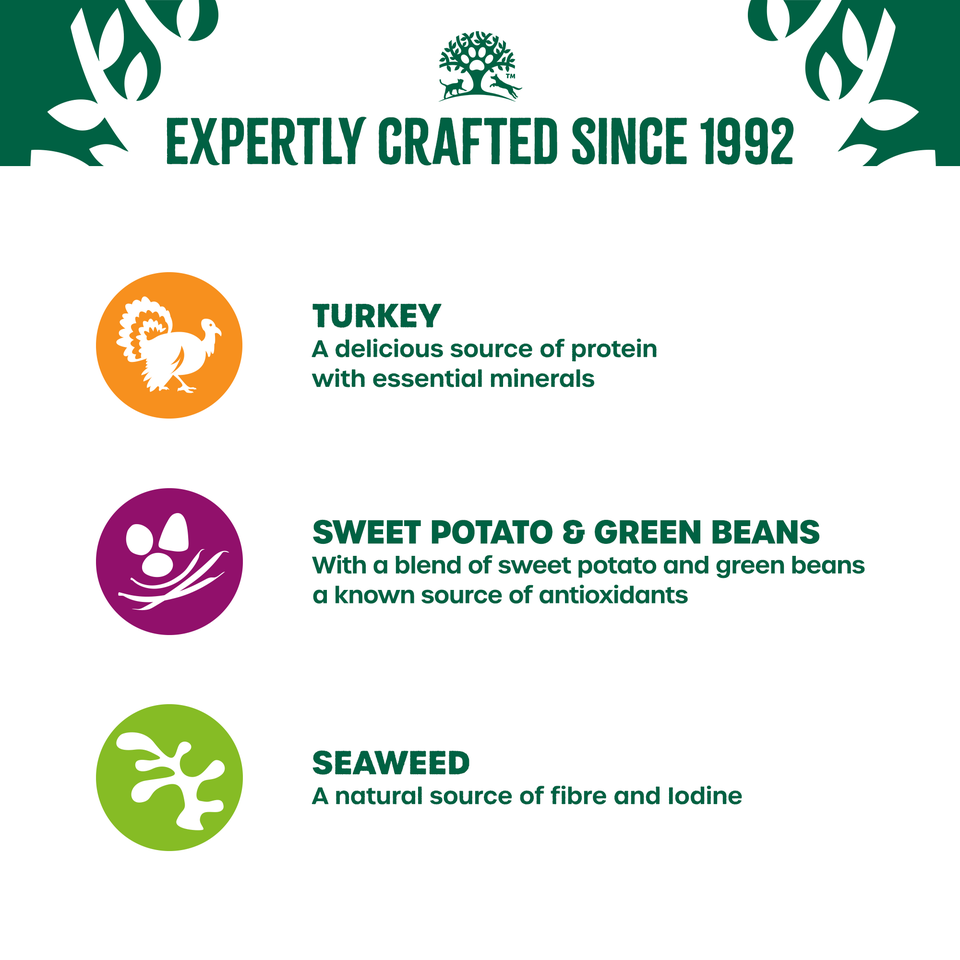 Adult Turkey in Gravy Wet Dog Superfoods Pouches 48 pouches