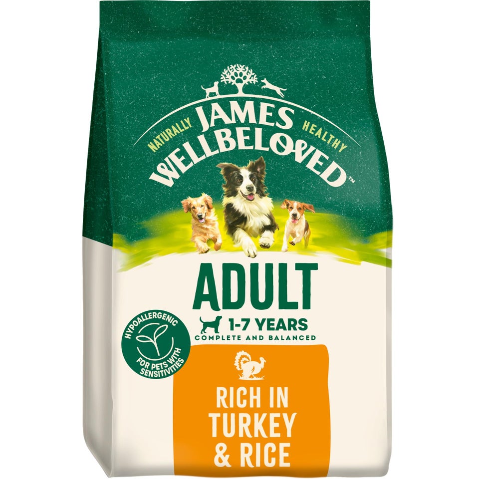 Adult Turkey & Rice Dry Dog Food 12kg