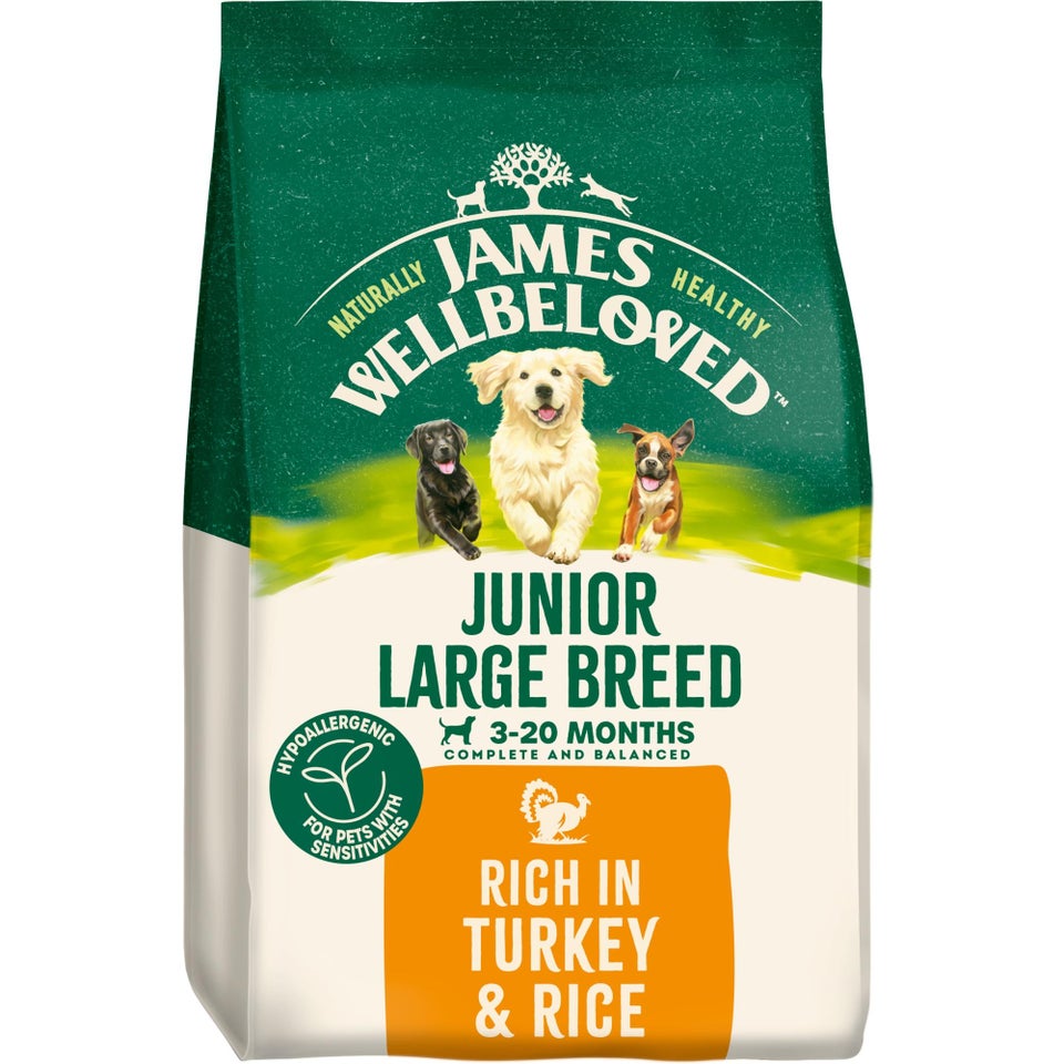 Junior Turkey & Rice Large Breed Dry Dog Food 12kg