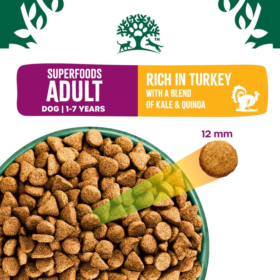 Adult Turkey With Kale & Quinoa Dry Dog Superfoods 10kg