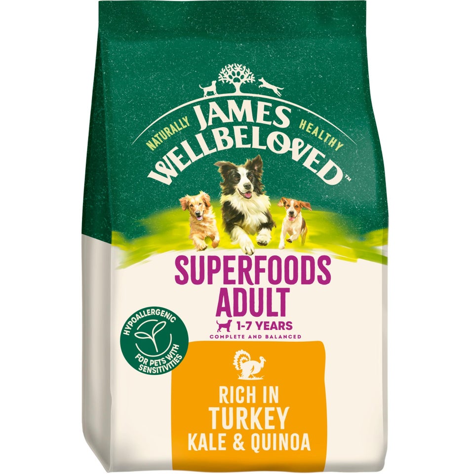 Adult Turkey With Kale & Quinoa Dry Dog Superfoods 10kg