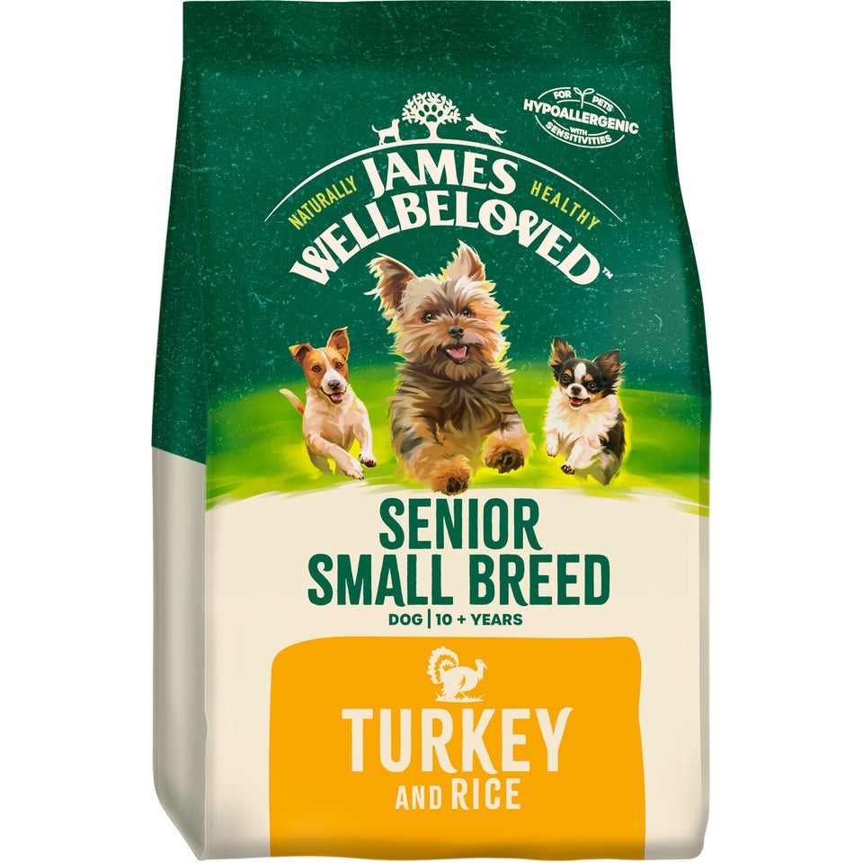 Senior Turkey & Rice Small Breed Dry Dog Food 1.5kg