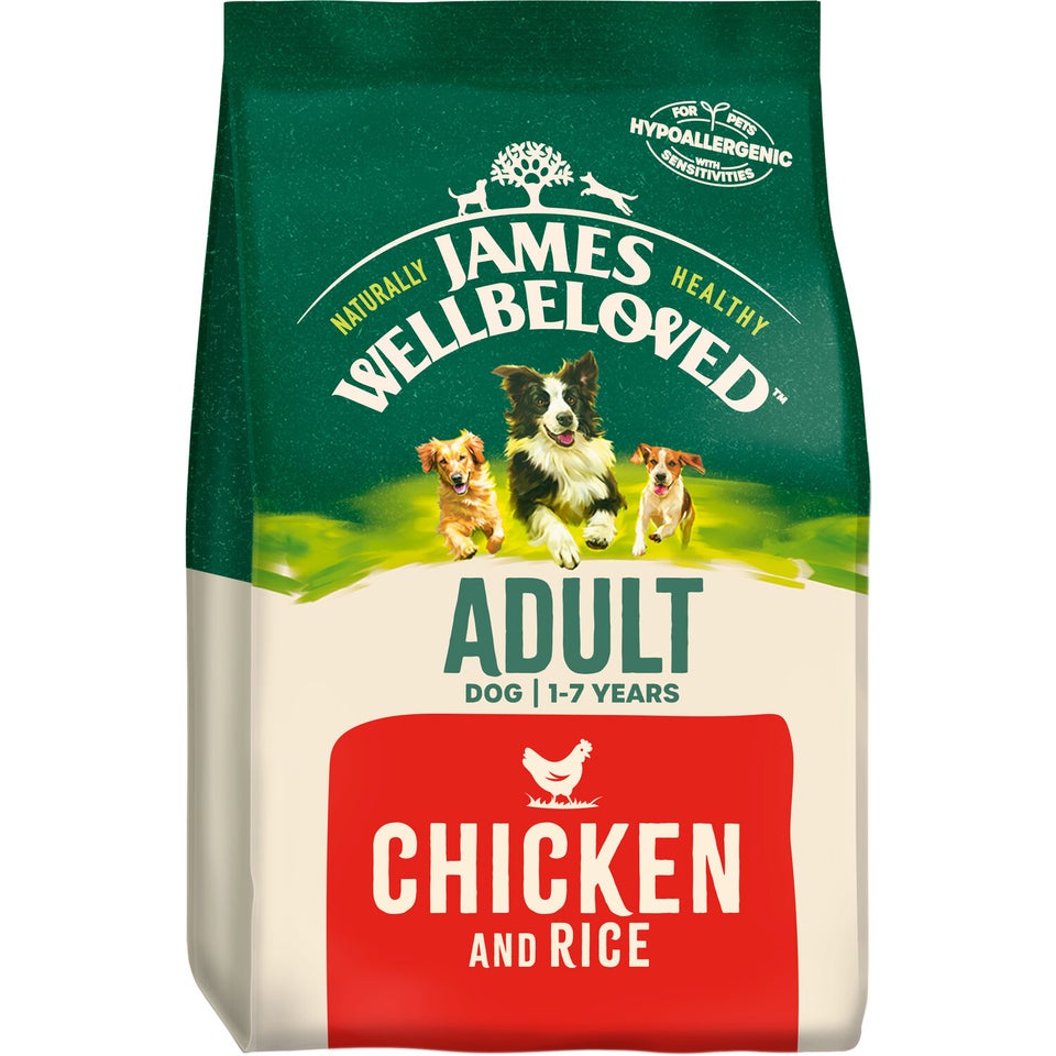 Adult Chicken & Rice Dry Dog Food 2kg