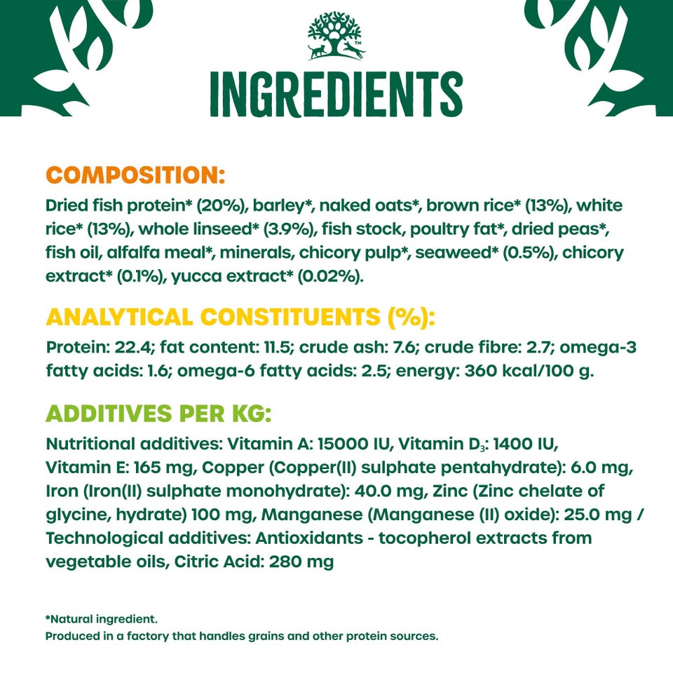 Adult Fish & Rice Dry Dog Food 12kg