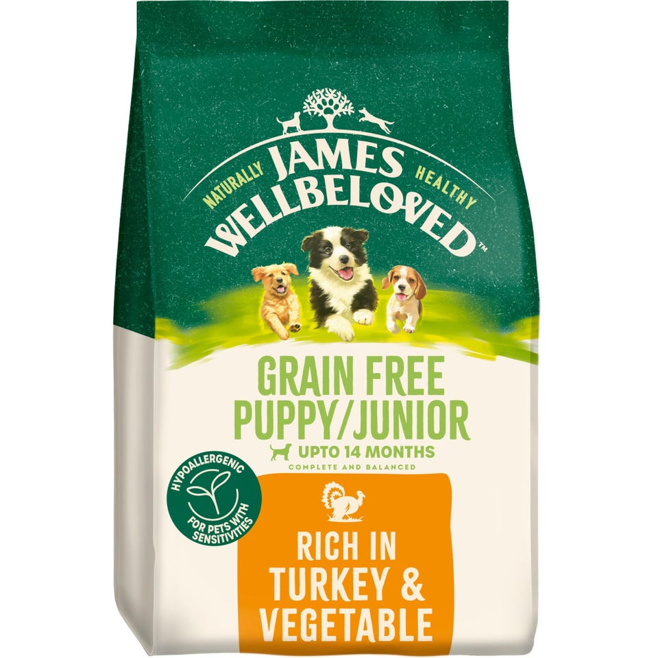 Puppy/Junior Turkey & Veg Grain Free Dry Dog Food 4.5kg