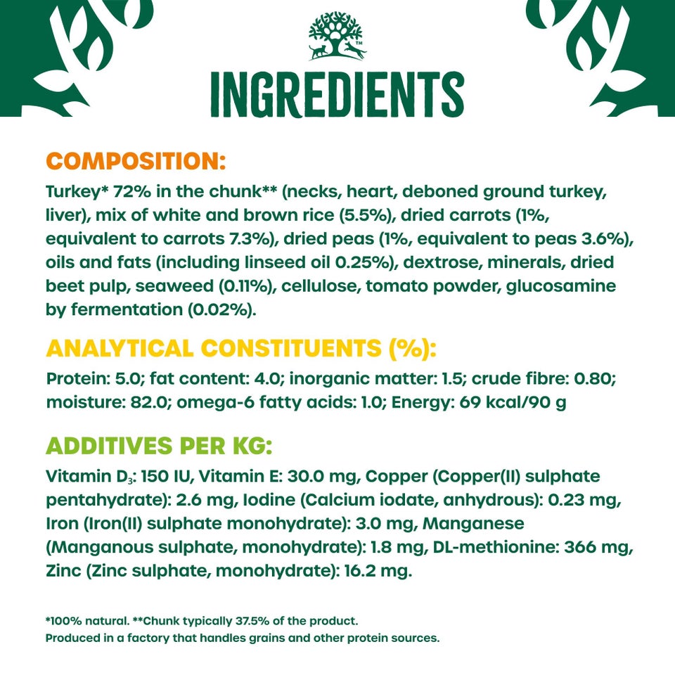 Senior Turkey & Rice in Gravy Wet Dog Food Pouches 48 pouches