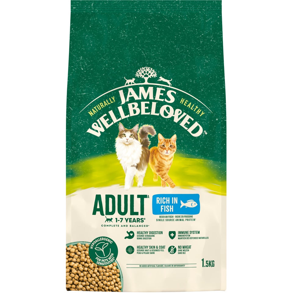 Adult Fish & Rice Dry Cat Food 1.5kg