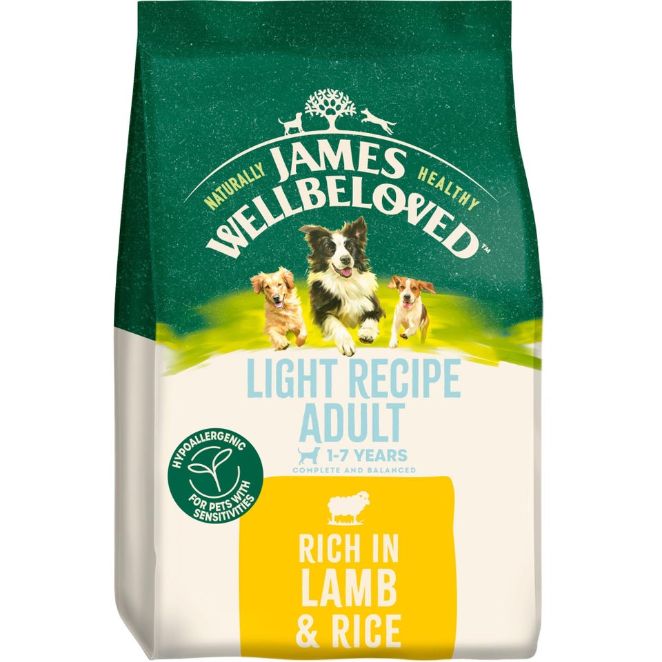 Adult Lamb & Rice Light Dry Dog Food 12kg
