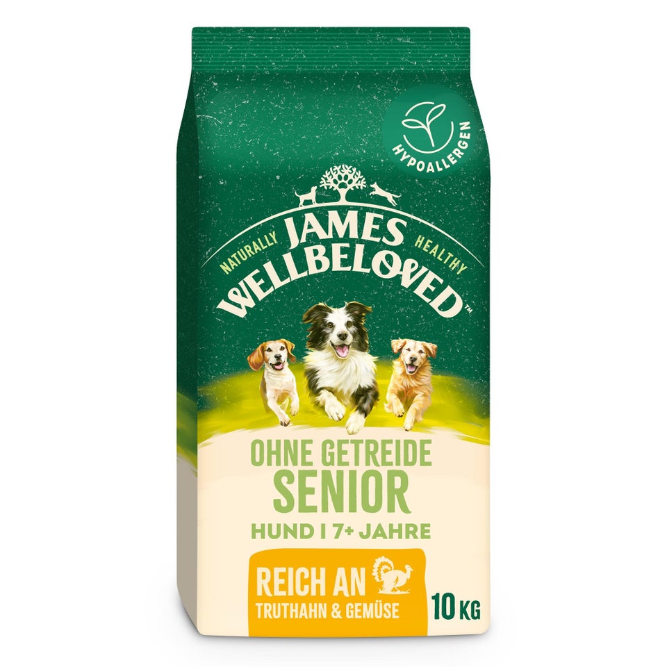 Senior Hundetrockenfutter ohne Getreide Truthahn & Gemüse 10kg