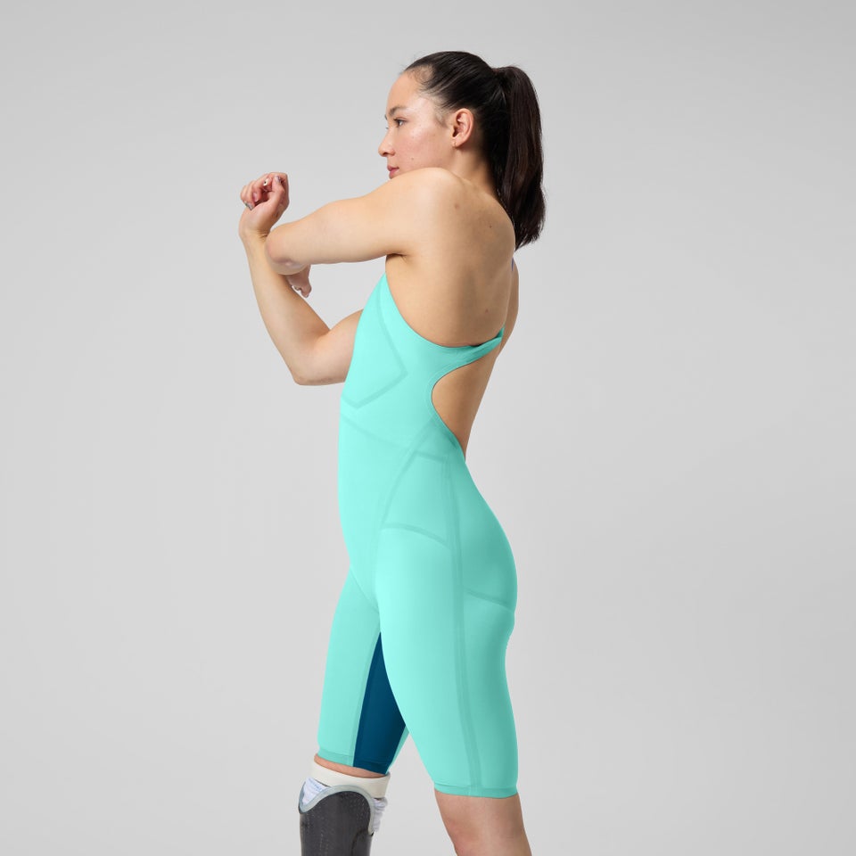 Genouillère à dos ouvert Fastskin LZR Pure Valor 2.0 pour femmes, verre arctique