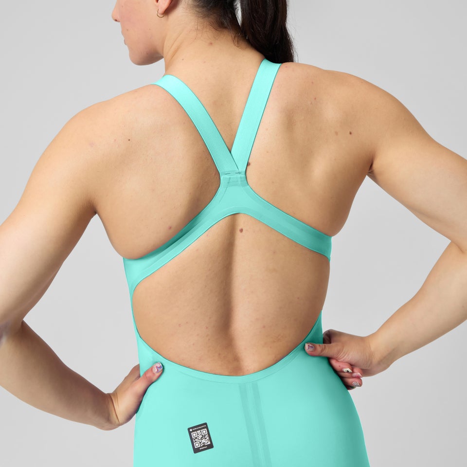 Genouillère à dos ouvert Fastskin LZR Pure Valor 2.0 pour femmes, verre arctique