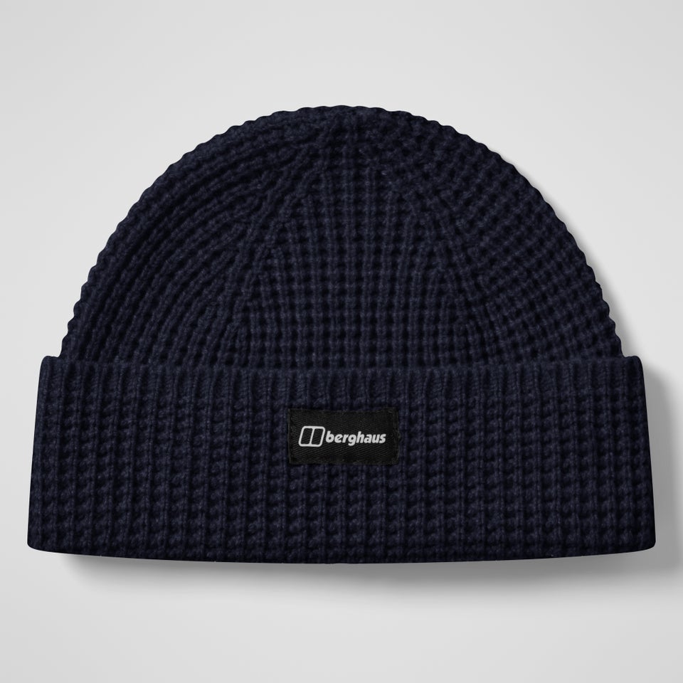 Rhynie Waffle Rib Beanie - Dark Blue
