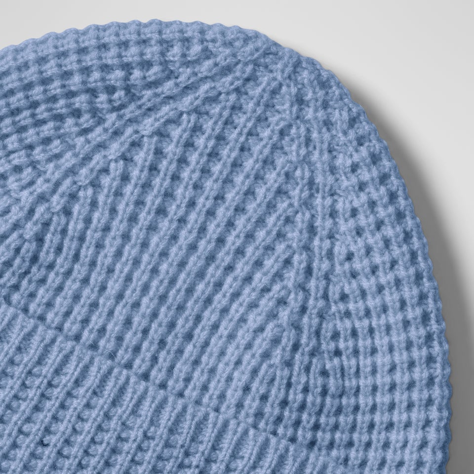Rhynie Waffle Rib Beanie - Light Blue