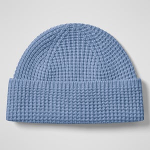 Rhynie Waffle Rib Beanie - Light Blue