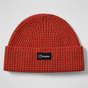 BERGHAUS RHYNIE WAFFLE RIB BEANIE RED/RED - ONE SIZE