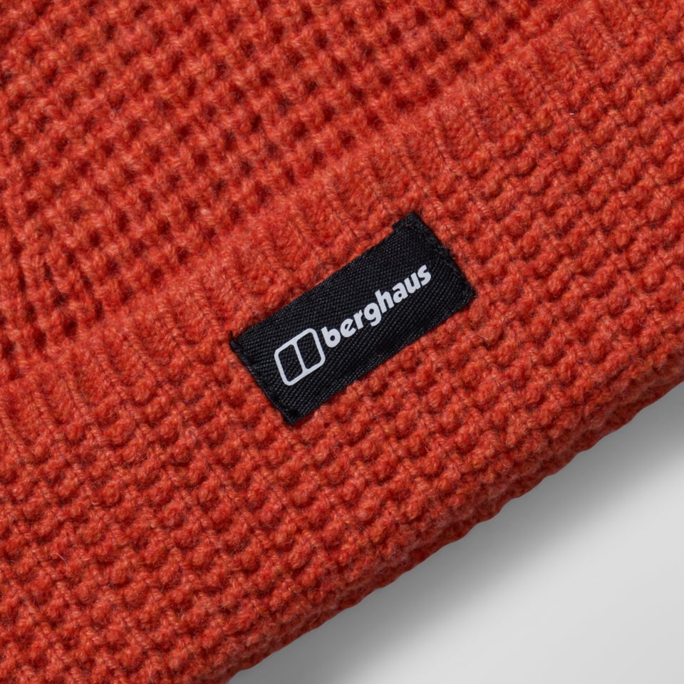 Rhynie Waffle Rib Beanie - Red