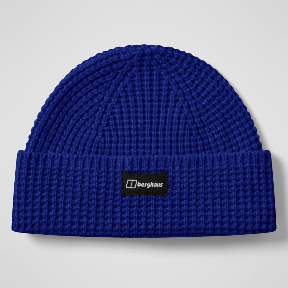 Rhynie Waffle Rib Beanie - Blue
