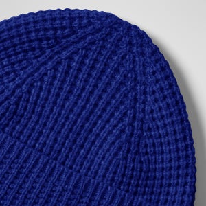 Rhynie Waffle Rib Beanie - Blue