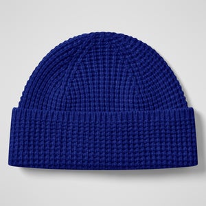 Rhynie Waffle Rib Beanie - Blue