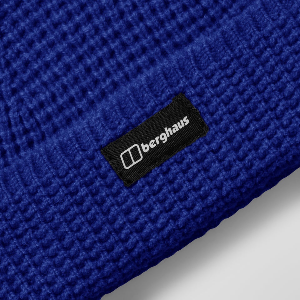 Rhynie Waffle Rib Beanie - Blue