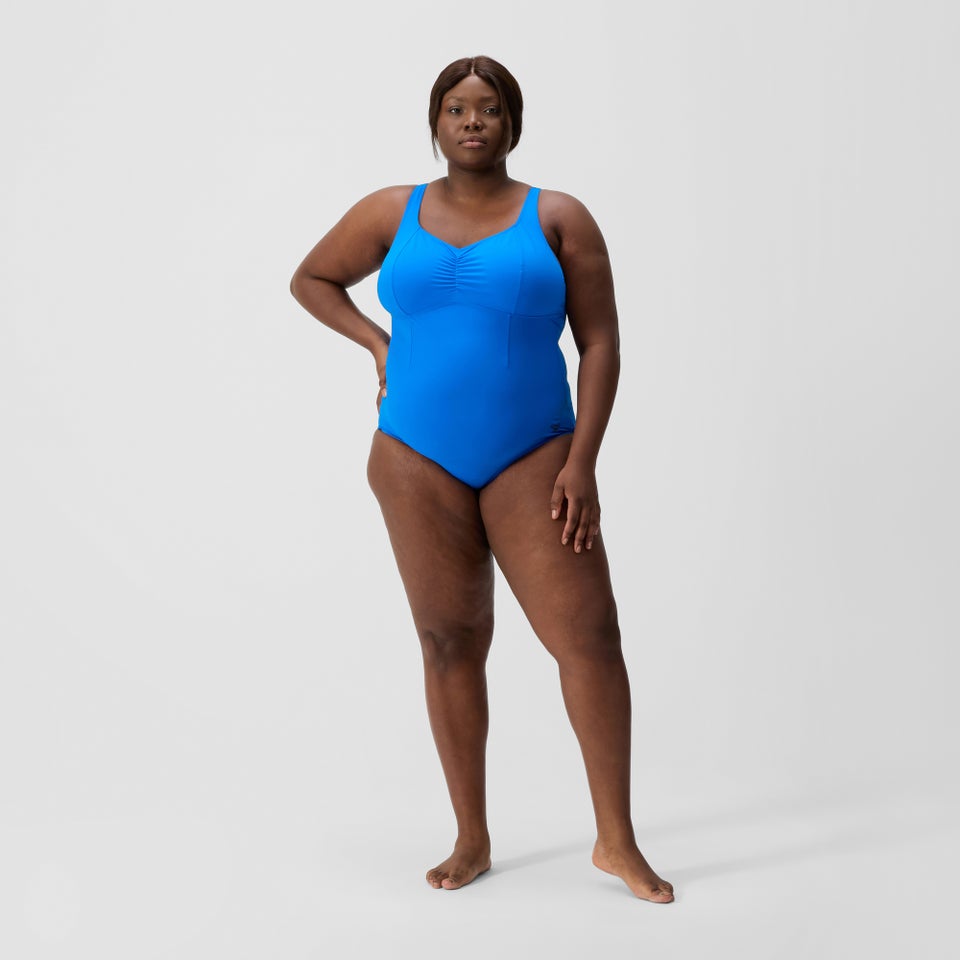 Maillot de bain Femme AquaNite galbant grande taille bleu